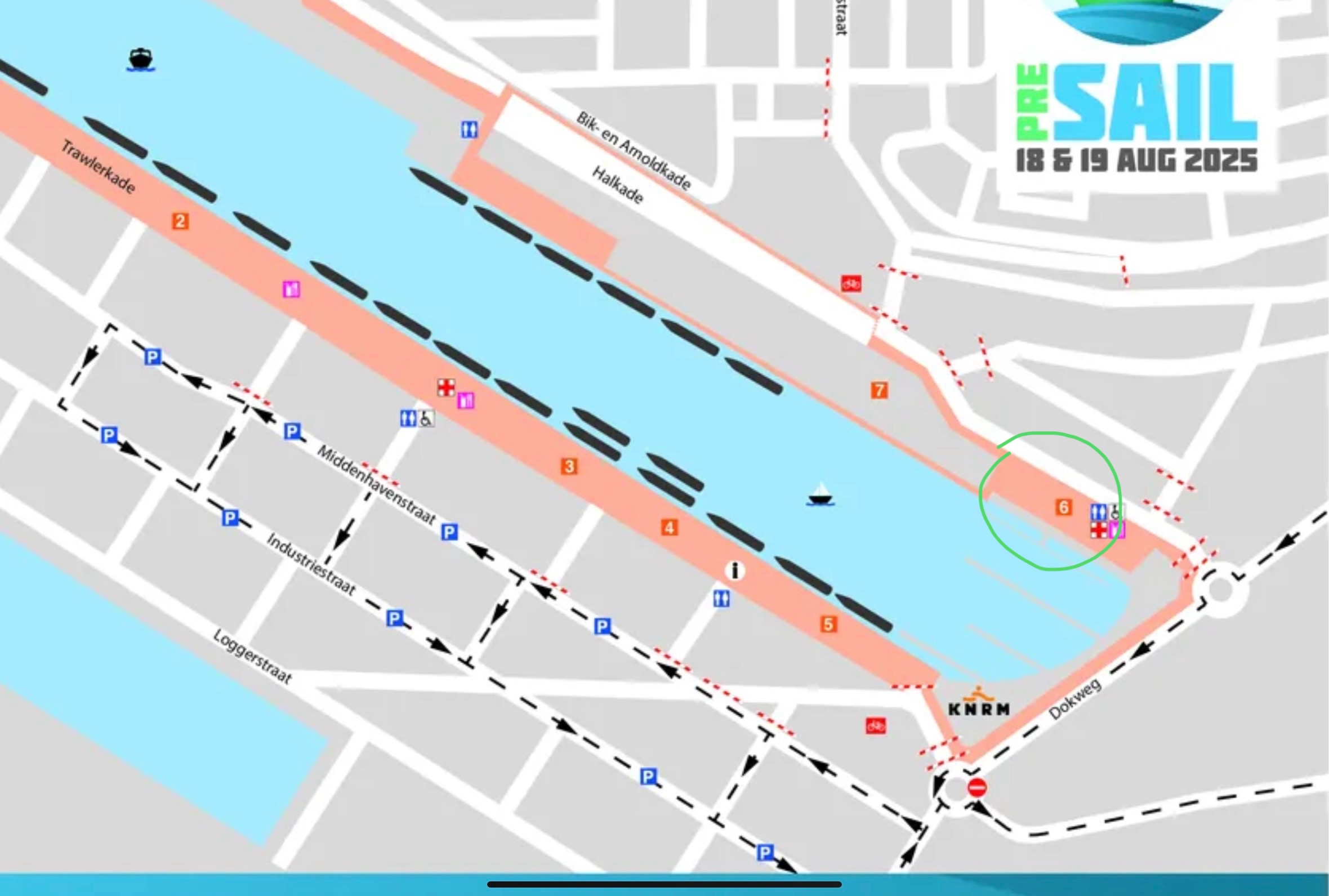 Plattegrond havengebied